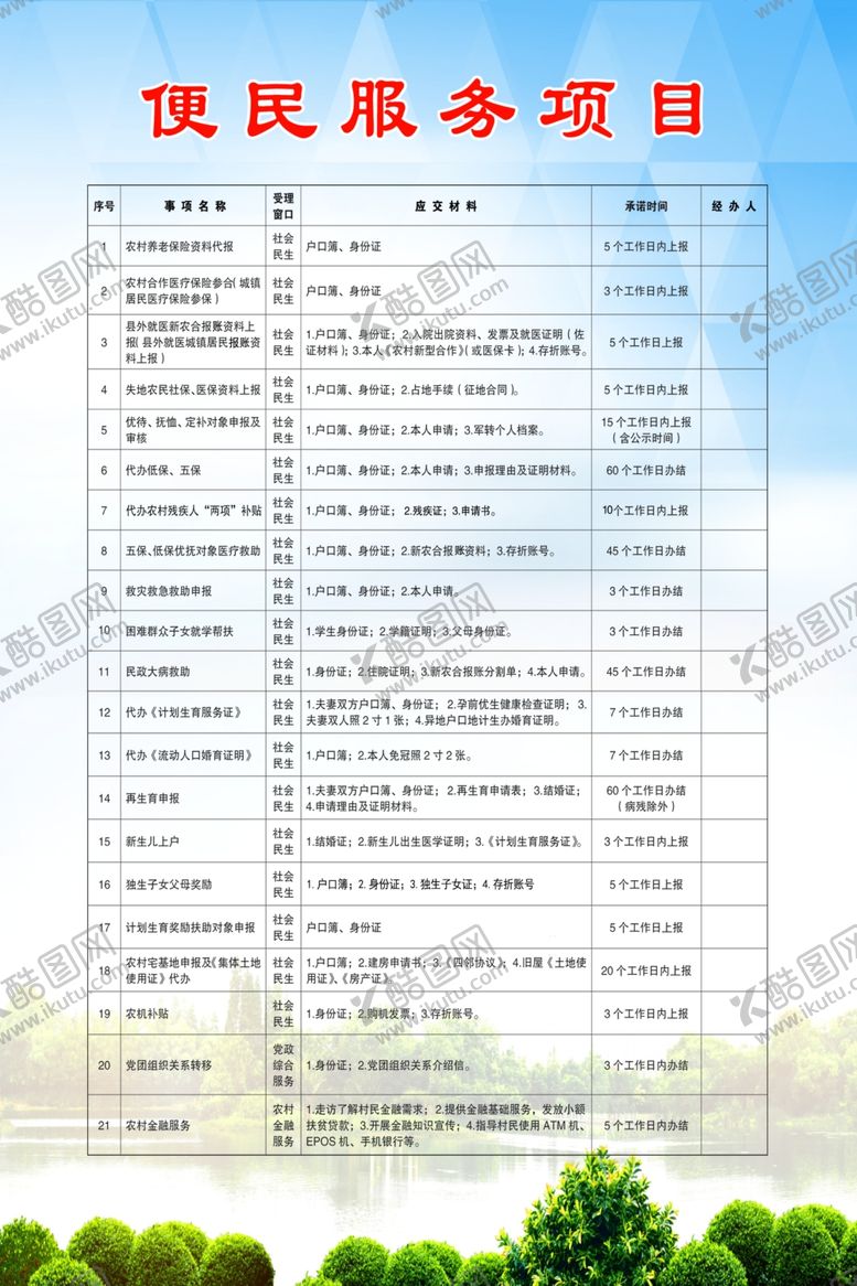 编号：67636410281826509636【酷图网】源文件下载-便民服务