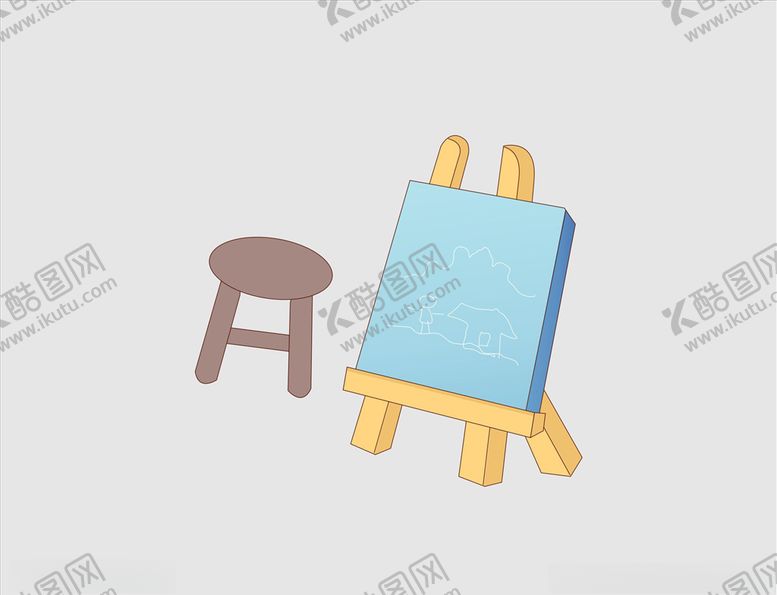编号：29293309250252327953【酷图网】源文件下载-矢量画板画架