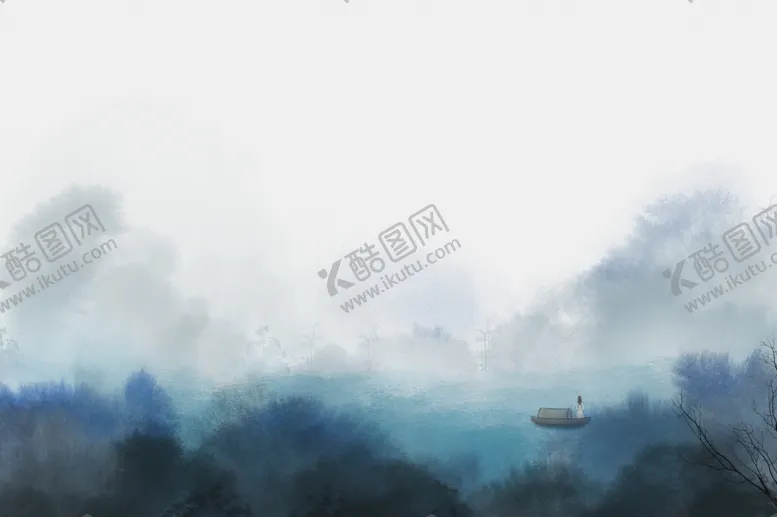 编号：58505806261405453575【酷图网】源文件下载-山水古风国风传统水墨背景素材