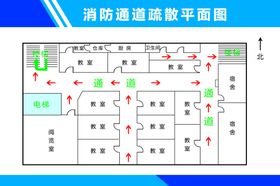 网吧消防平面图