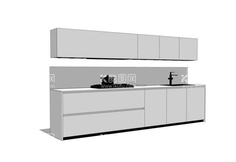 编号：55803412131525067616【酷图网】源文件下载-厨房吧台模型