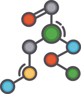 分子背景化学AI素材矢量图片