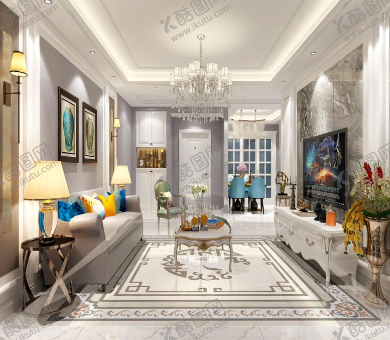 编号：83502910310858236466【酷图网】源文件下载-客厅效果图