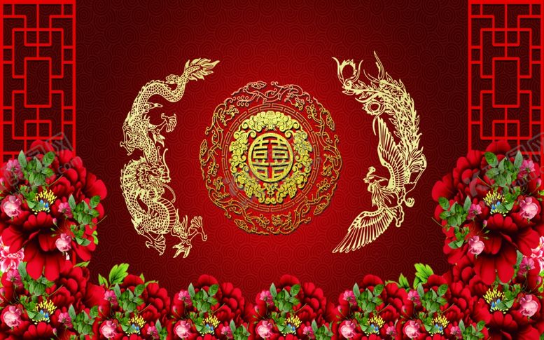 编号：97339705120526526353【酷图网】源文件下载-红色婚礼