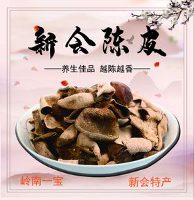 中式饮品陈皮沙士高清海报