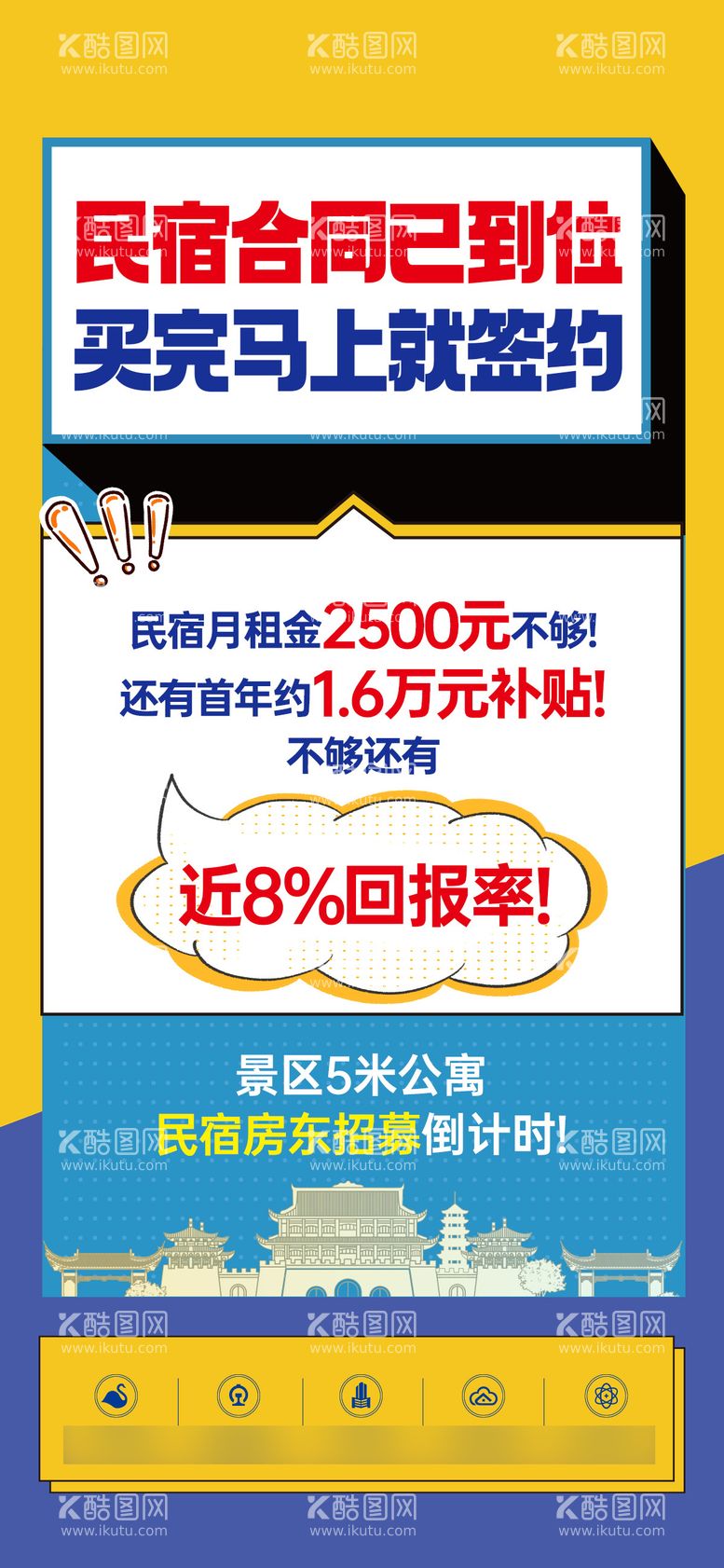 编号：14781212031517328133【酷图网】源文件下载-地产公寓大字报海报