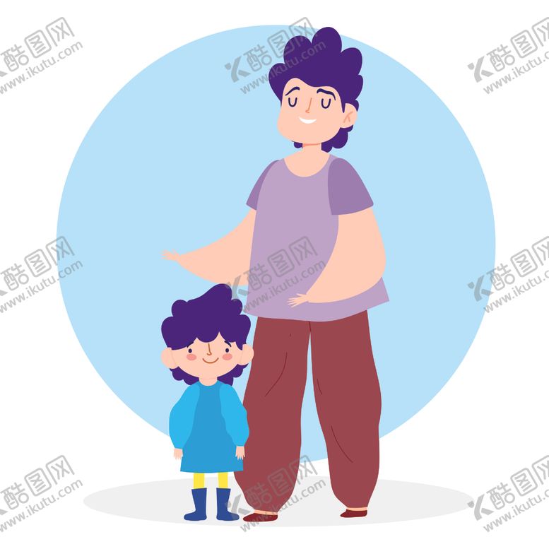编号：90082706161241109804【酷图网】源文件下载-卡通手绘家庭