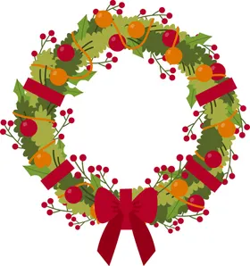 圣诞花环免抠图
