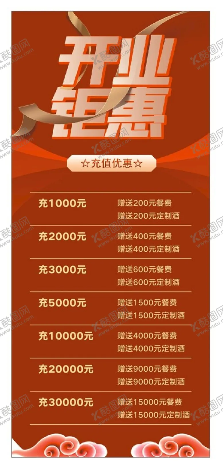 编号：14563809291039397124【酷图网】源文件下载-开业优惠展架画