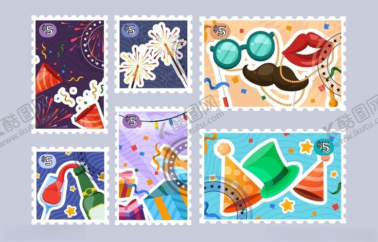 编号：14252211191500298153【酷图网】源文件下载-多彩创意插画图案集合