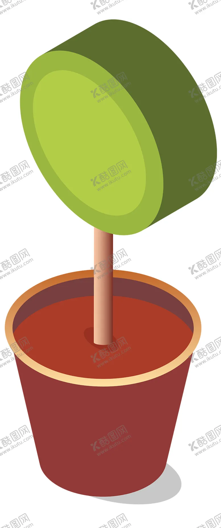 编号：29351902091549573538【酷图网】源文件下载-北欧植物花盆插画