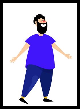 手绘男人男孩动画卡通卡通动画