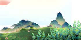 年会国风古风背景海报素材