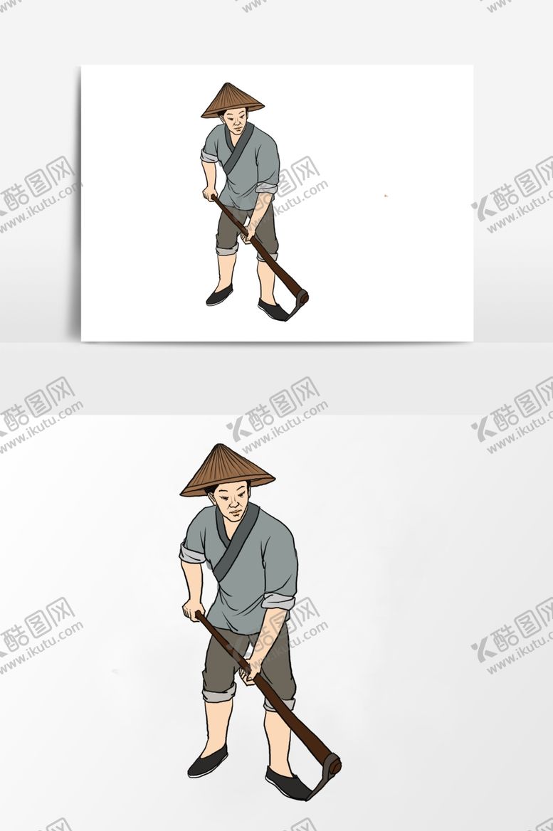 编号：78613505020524234989【酷图网】源文件下载-淡彩人物国画