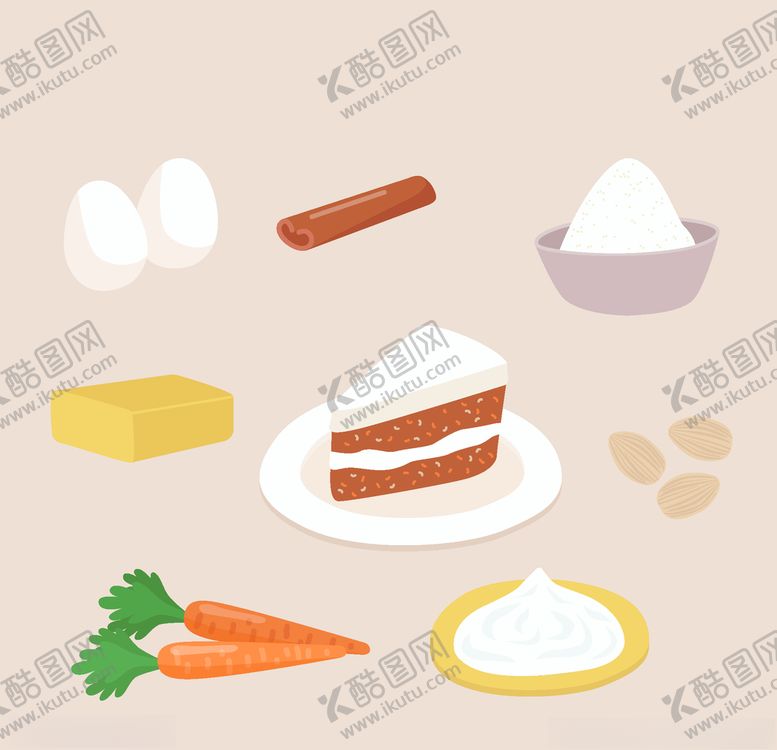 编号：24854310231731174913【酷图网】源文件下载-矢量厨房蔬菜食物素材