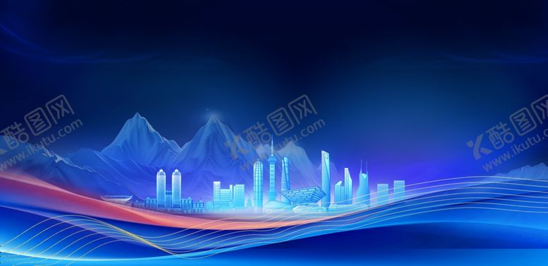 编号：37692304011123477320【酷图网】源文件下载-梦幻科技风城市夜景图