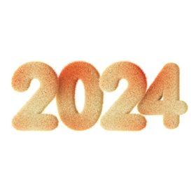 3D立体2024新年字体设计