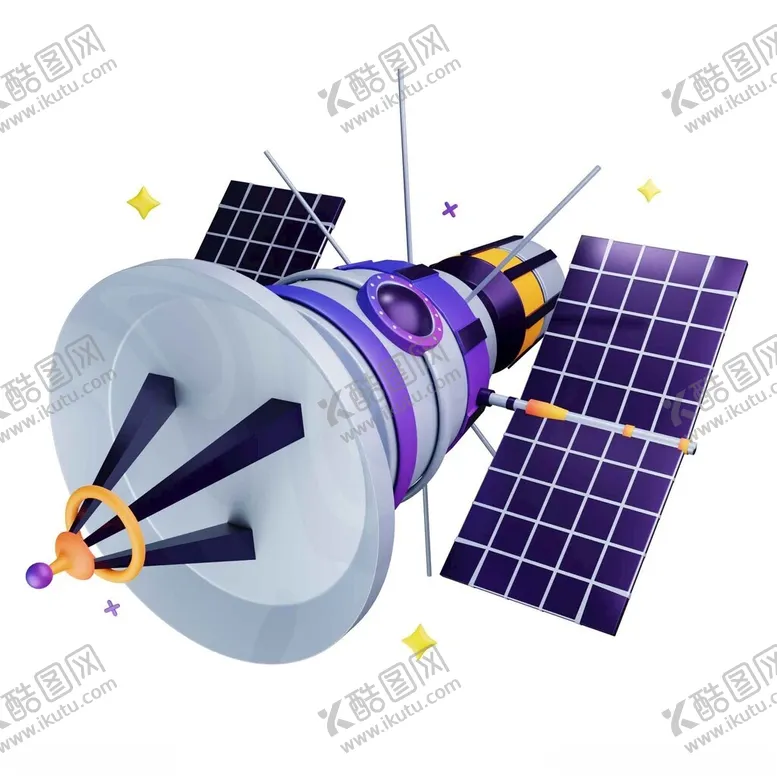 编号：12202912050233246572【酷图网】源文件下载-C4D模型卫星探测器