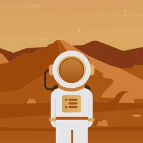 宇航员卡通人物卡通服太空人