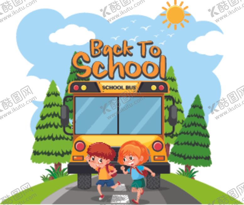 编号：47561609192224082648【酷图网】源文件下载-卡通校车