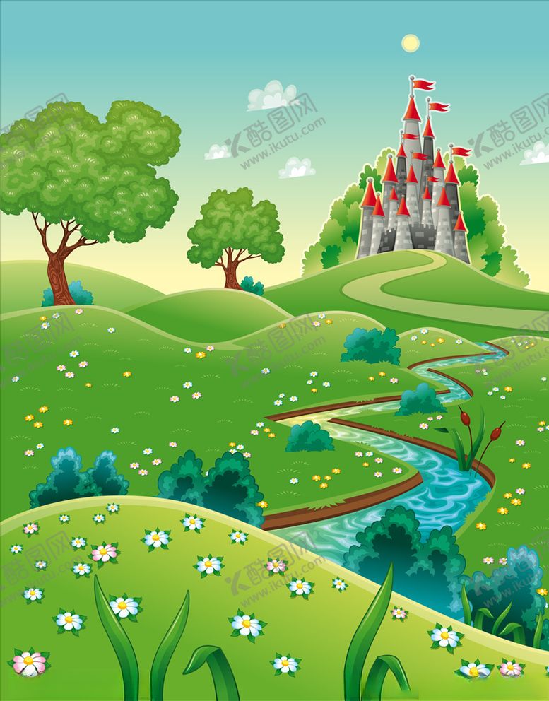 编号：82090209270302271362【酷图网】源文件下载-卡通风景