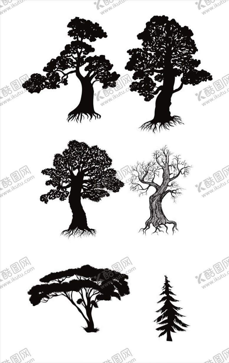 编号：66460809271839264999【酷图网】源文件下载-卡通树木