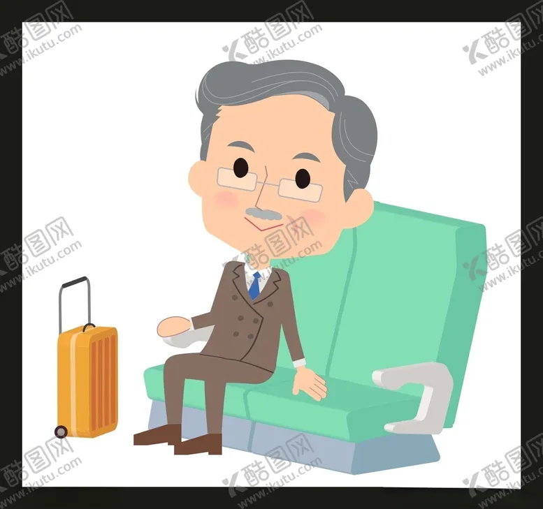 编号：45211202021418288239【酷图网】源文件下载-手绘卡通老人