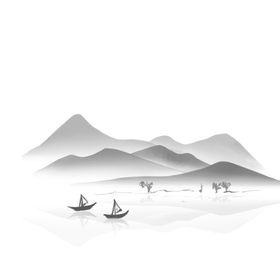 水墨山水PNG