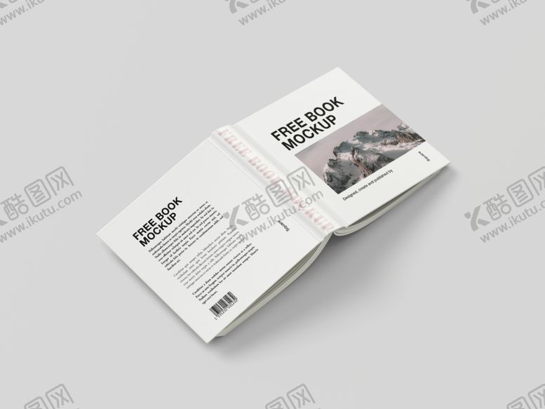 编号：68918004030532539961【酷图网】源文件下载-翻开的精装书籍展示样机