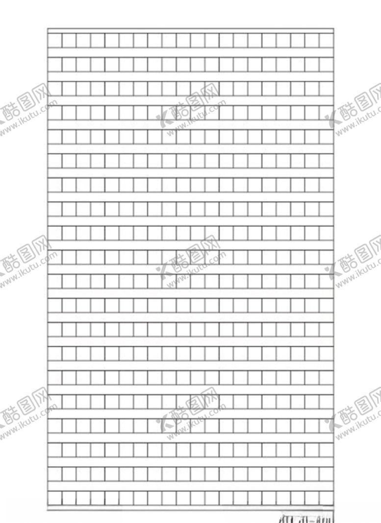编号：13021209241946554504【酷图网】源文件下载-20*20作品稿纸