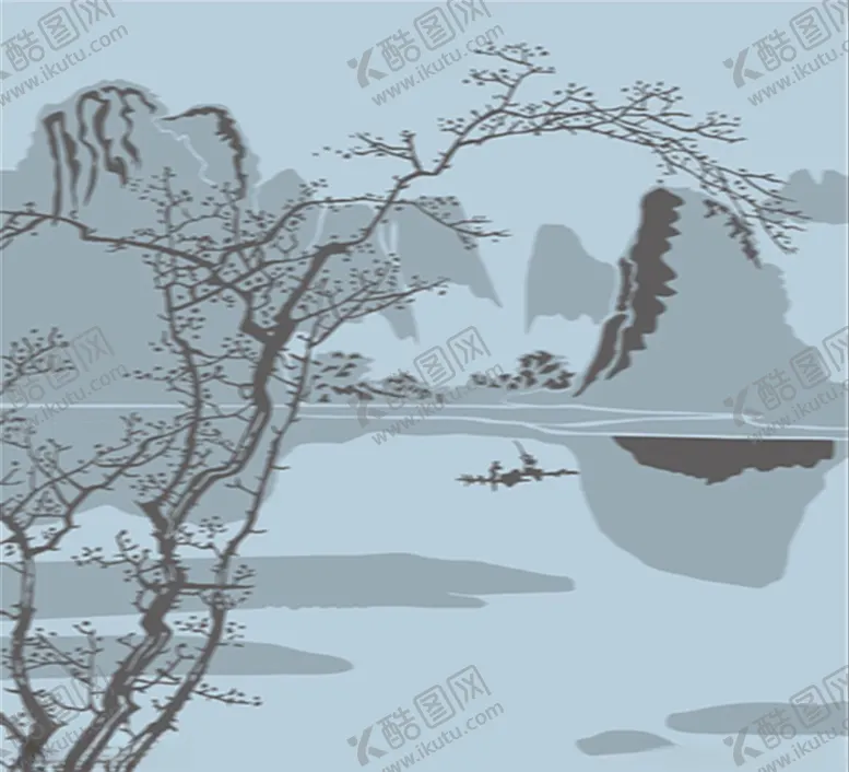 编号：79976107010546539659【酷图网】源文件下载-远山树影