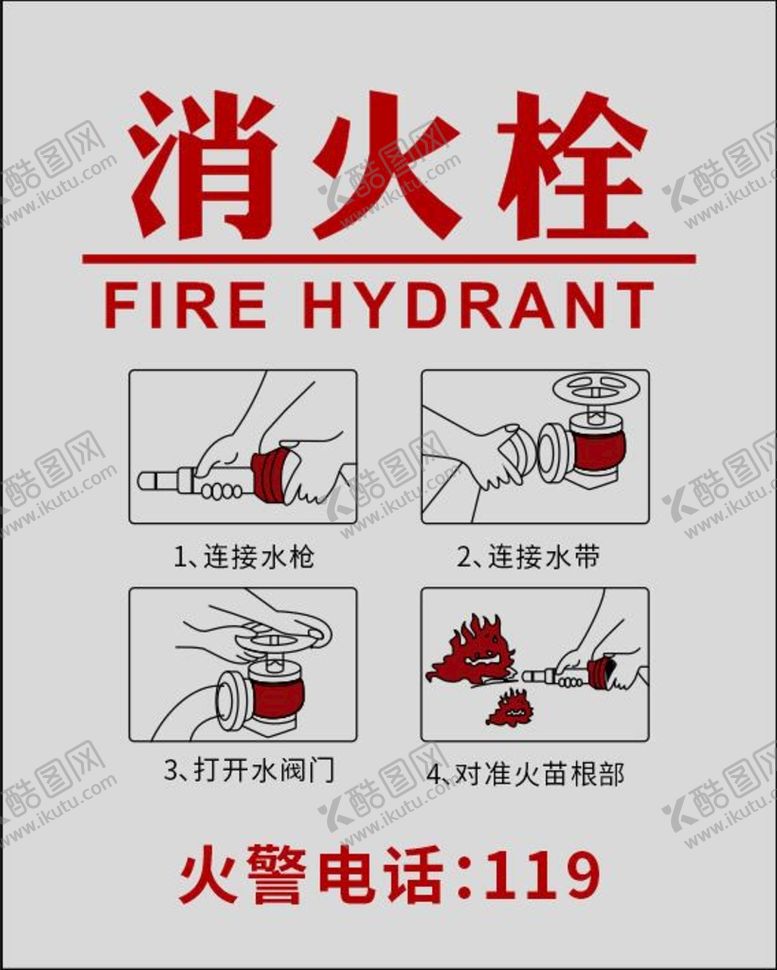 编号：89721310101622435921【酷图网】源文件下载-消火栓使用方法
