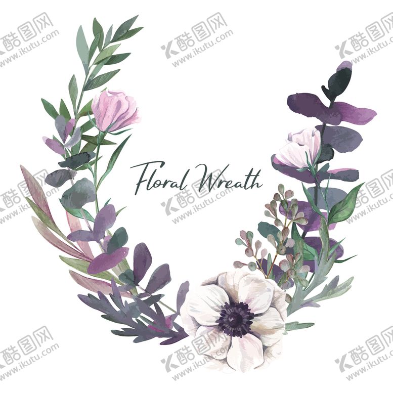 编号：62087105061937465808【酷图网】源文件下载-水彩花卉插画