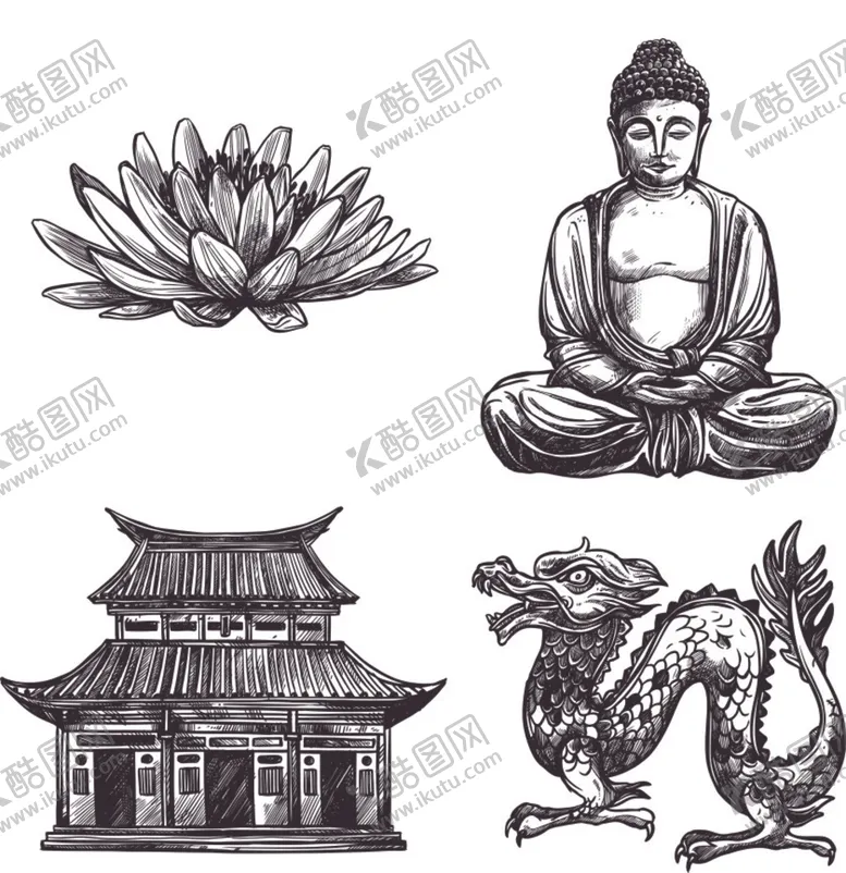 编号：13763410161750024543【酷图网】源文件下载-释迦摩尼 莲花