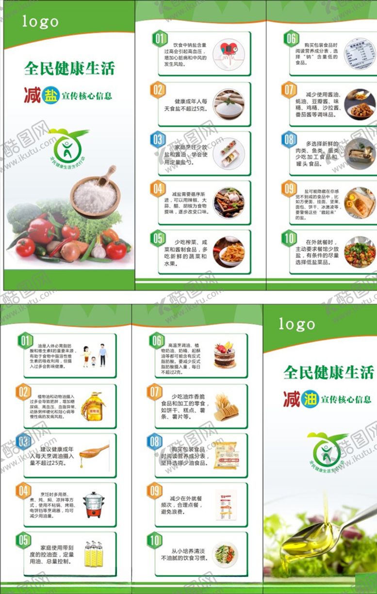 编号：39337210190504311772【酷图网】源文件下载-减油减油宣传三折页