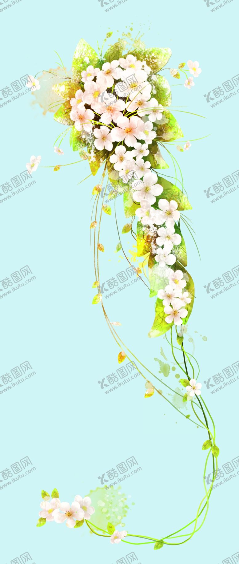 编号：13684612061057124072【酷图网】源文件下载-花卉底纹背景 