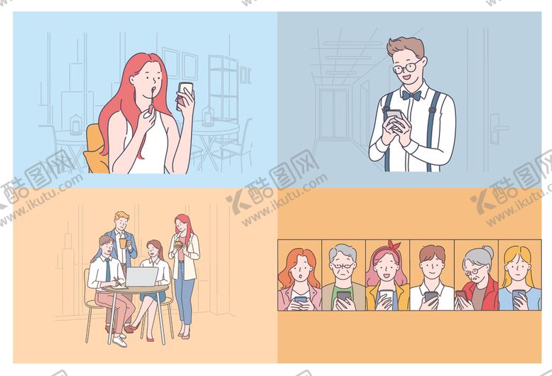 编号：12721309270319044876【酷图网】源文件下载-多样场景下的人物活动