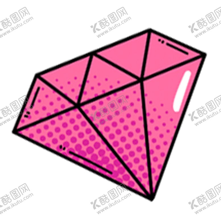 编号：55917610121139343420【酷图网】源文件下载-手绘钻石宝石水晶珠宝免扣素材