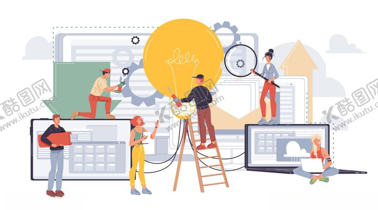 编号：48448504032028464667【酷图网】源文件下载-团队协作开展创意工作