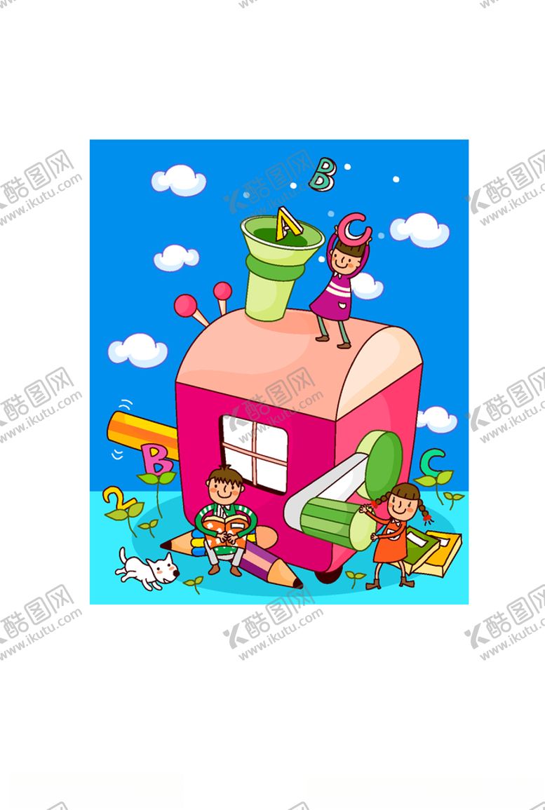 编号：68313809241909336732【酷图网】源文件下载-可爱儿童插画