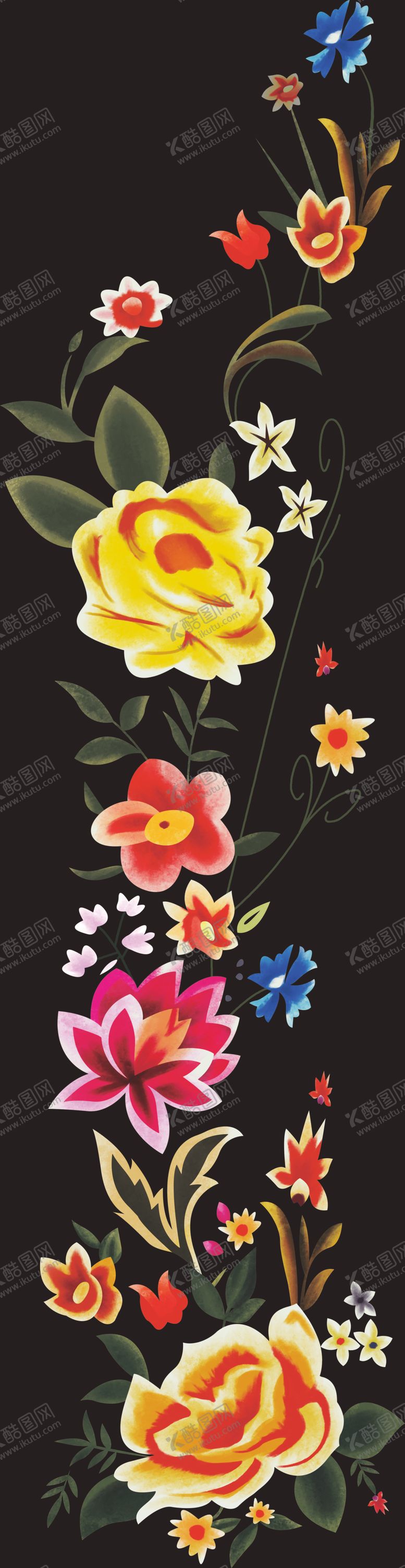 编号：12758309300544512546【酷图网】源文件下载-手绘花