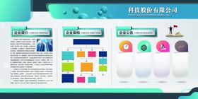 企业文化墙员工风采校园背景