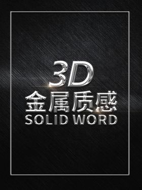 金属3D立体字样机