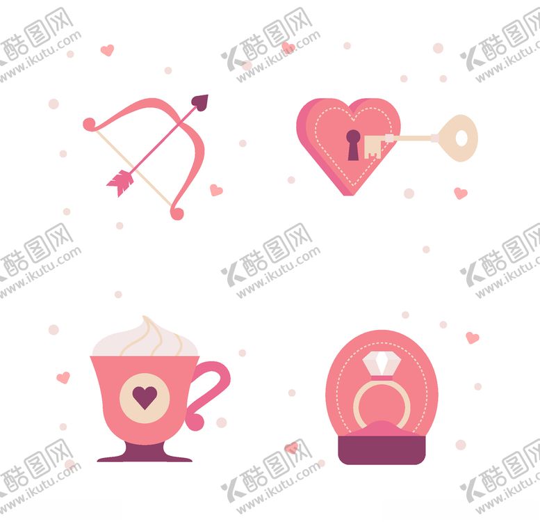 编号：88235107021133072458【酷图网】源文件下载-浪漫情人节元素