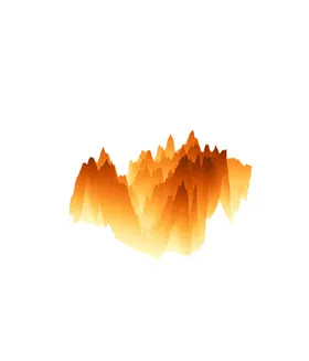 抽象山峰水墨梦幻烟雾缭绕泼墨