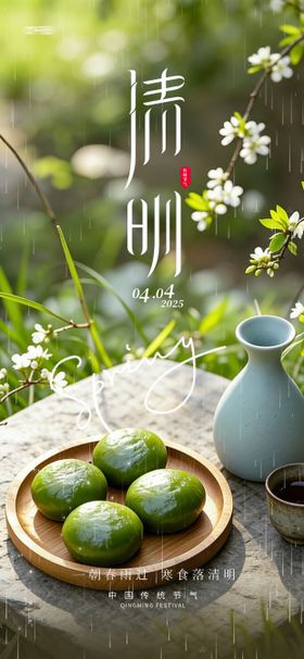二十四节气清明节海报