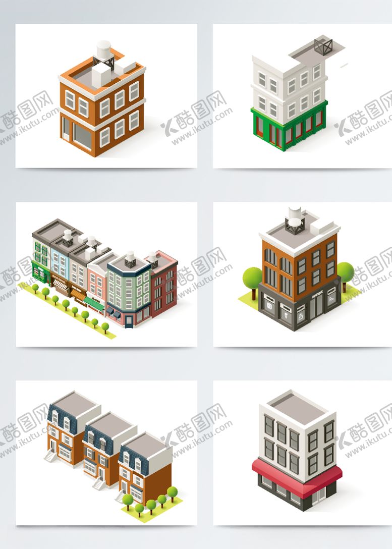 编号：27309810250313169599【酷图网】源文件下载-立体创意城市建筑物图案