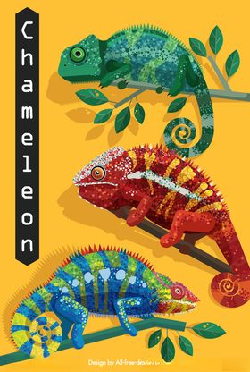 3款卡通变色龙