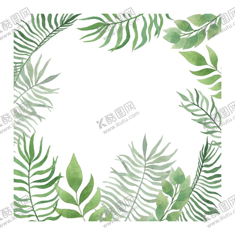 编号：97317809200632471777【酷图网】源文件下载-手绘植物花环