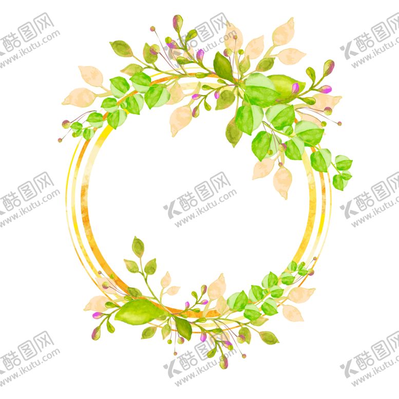 编号：14819504210321421527【酷图网】源文件下载-花环花卉